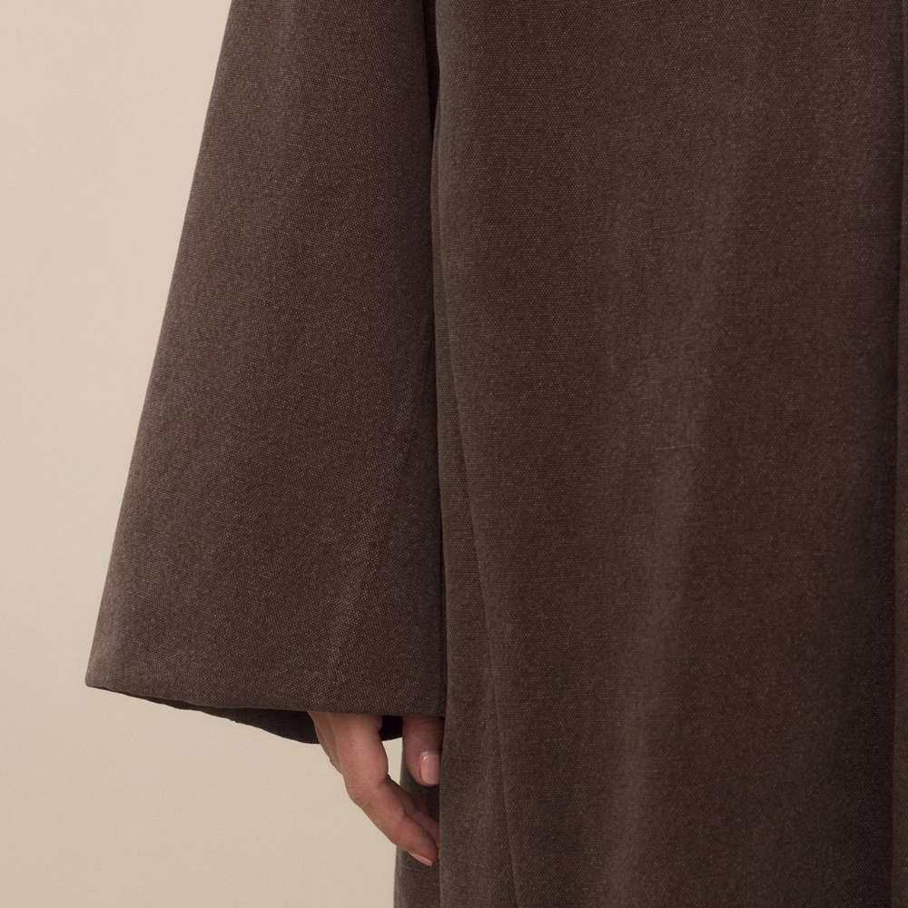 Lauren Manoogian Canvas Car Coat in Soil - Picture 5 of 10